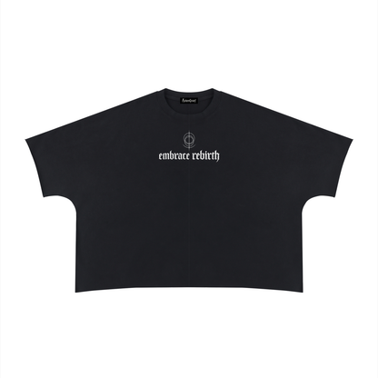 Unisex Heavyweight Boxy Raw Edge T-Shirt
