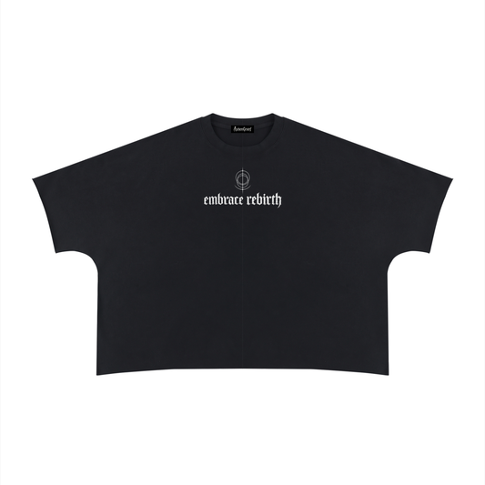 Unisex Heavyweight Boxy Raw Edge T-Shirt