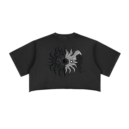 Tainted Edge Womens Crop Top