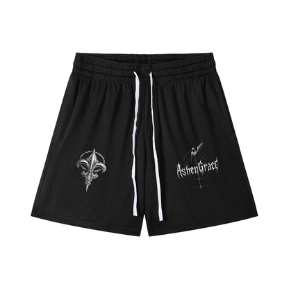 Mesh Drawstring Shorts