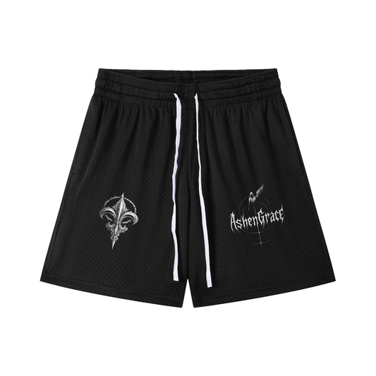 Mesh Drawstring Shorts