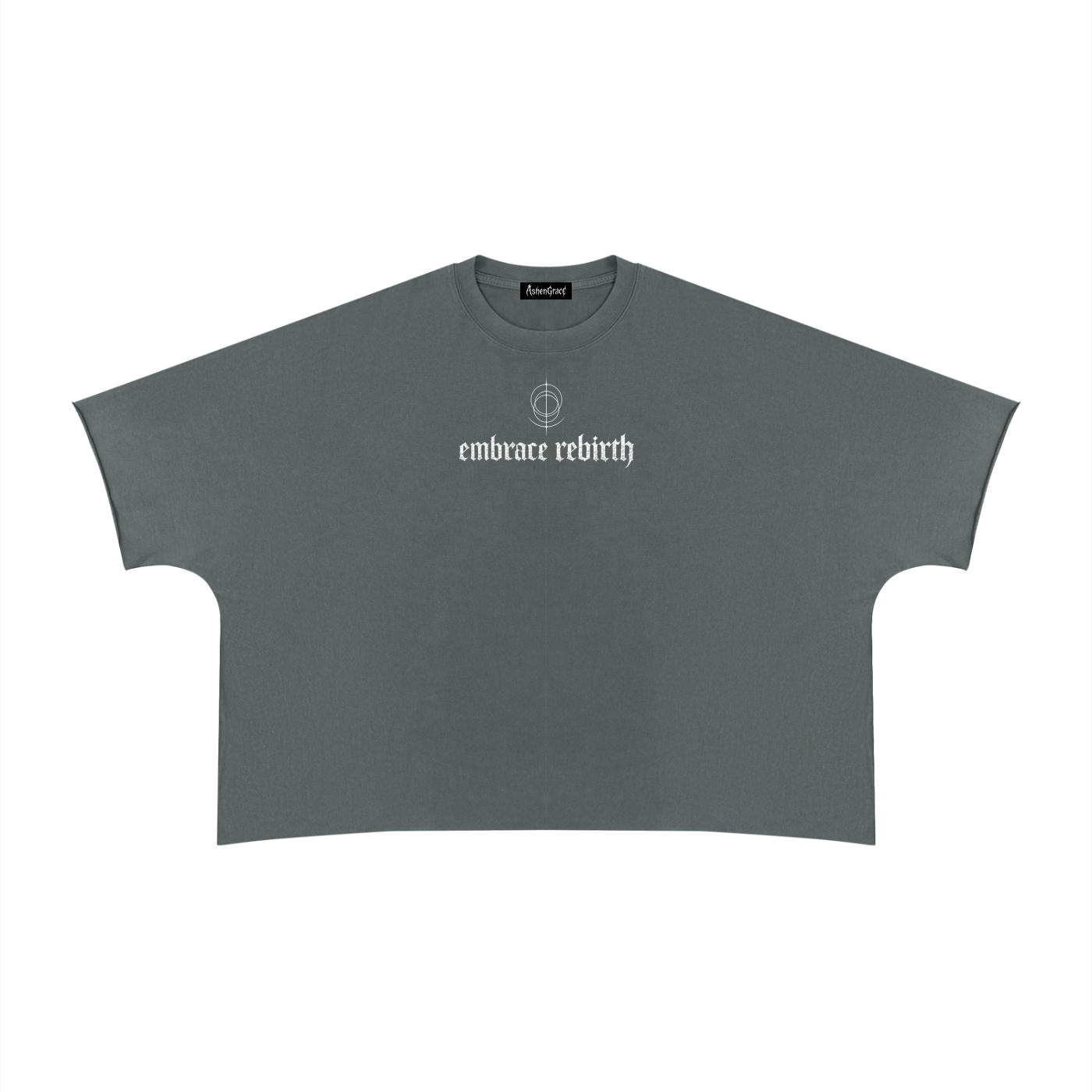 Unisex Heavyweight Boxy Raw Edge T-Shirt