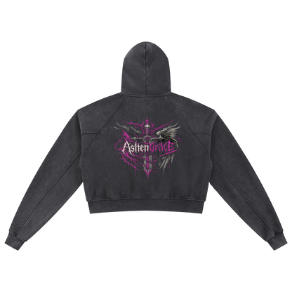 Oathbound Cropped Hoodie [Blossom]