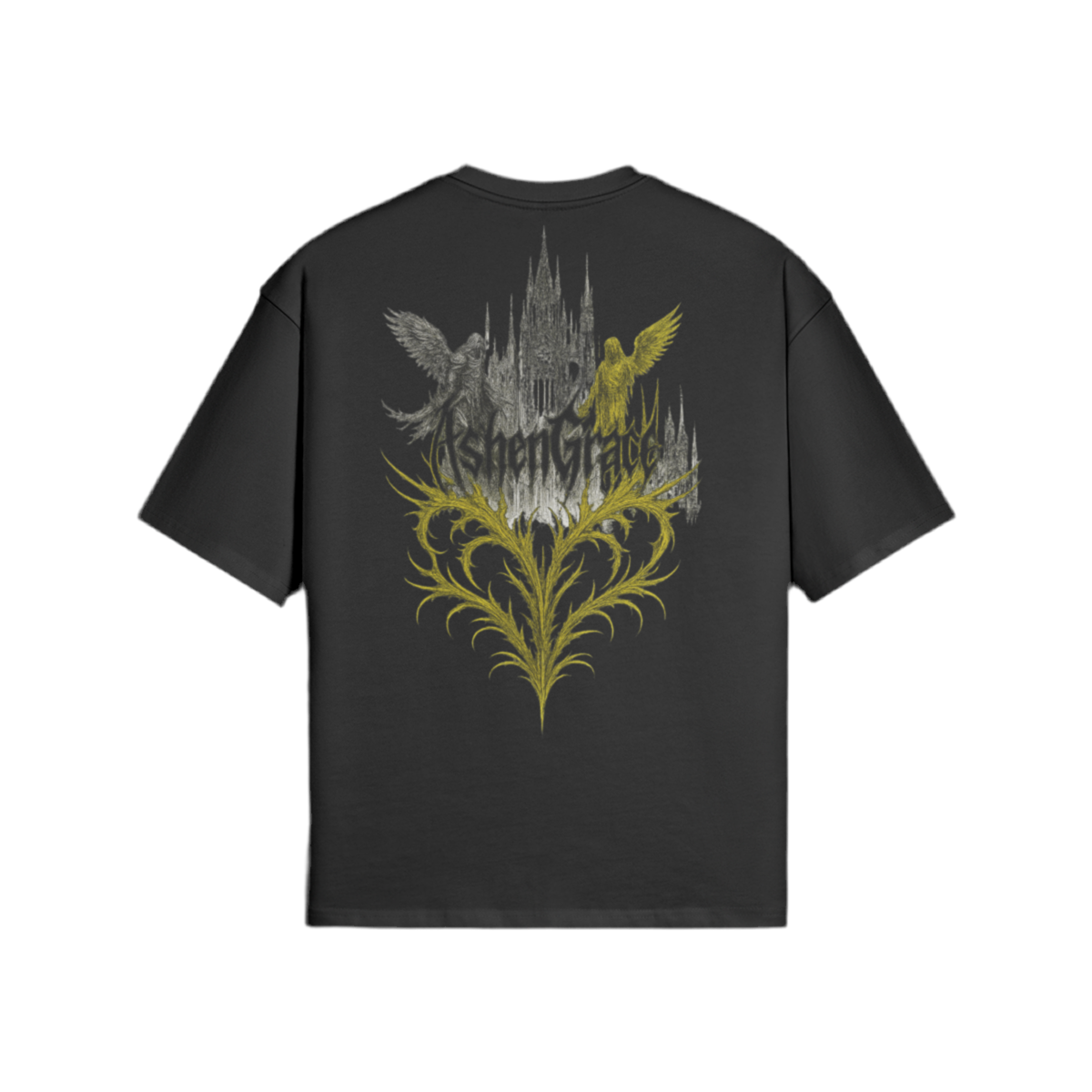 Wings of Desolation Oversize T-Shirt [Chapel Gold]