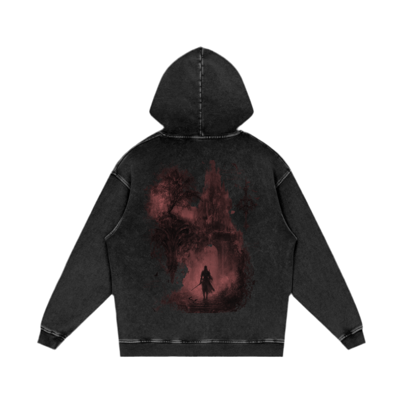 Echos of Ruin Hoodie [Crimson Omen]