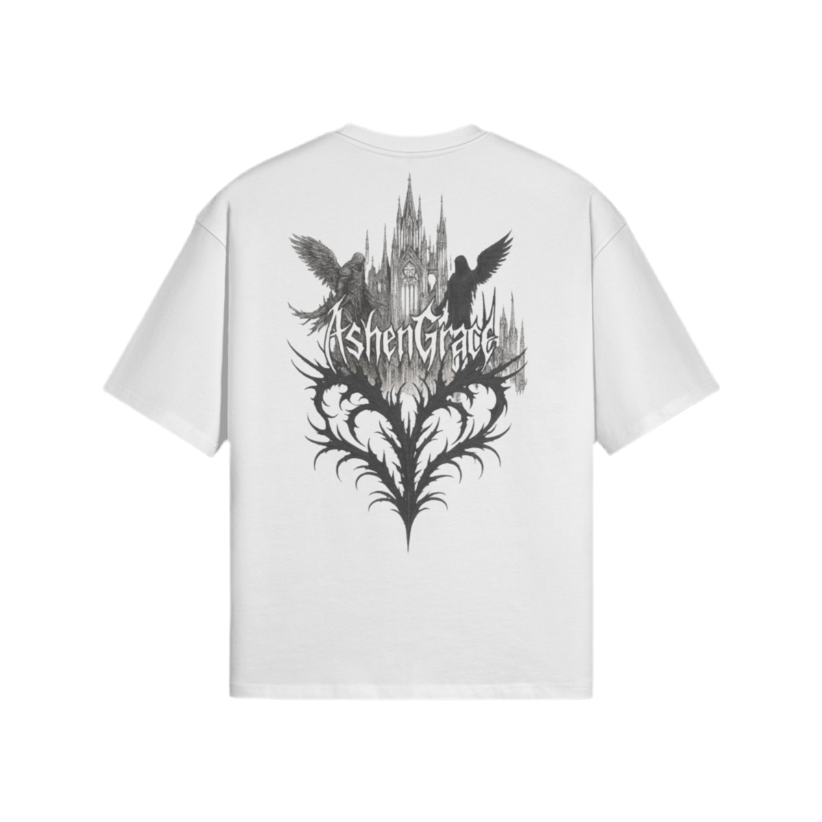 Wings of Desolation Oversize T-Shirt [Obsidian Grace]