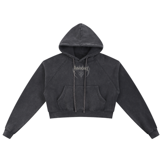 Oathbound Cropped Hoodie [Purified Ash]