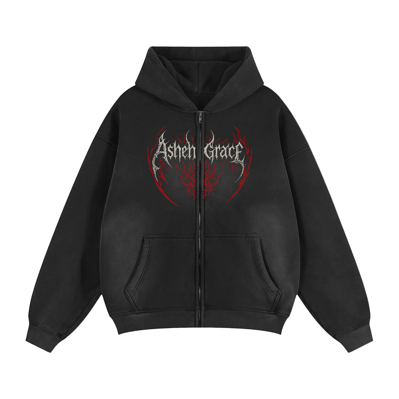Oathbound Zip-Up Jacket. [Crimson]